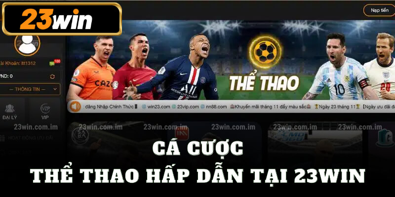 Cá cược thể thao hấp dẫn tại 23win